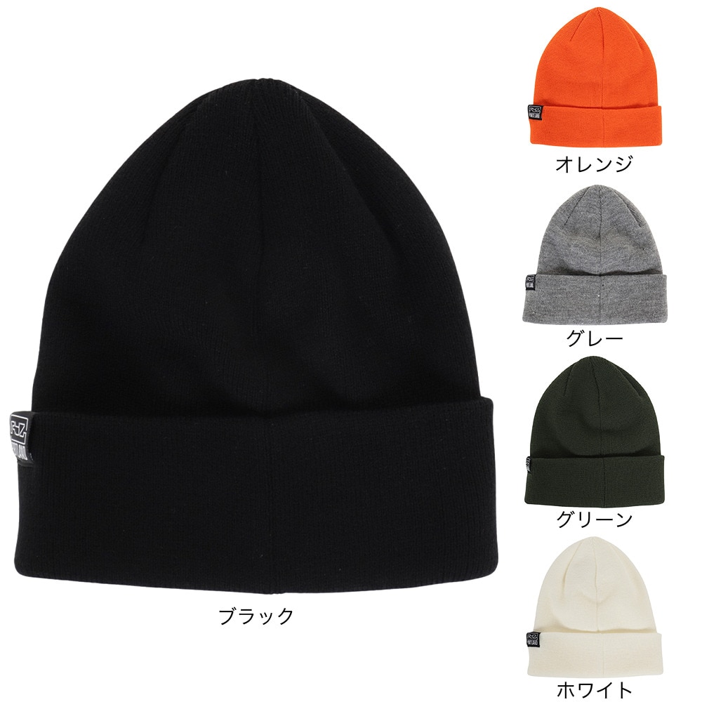 ライズ（RYZ）（メンズ、レディース）ニット帽 ベーシックカフワッチ RZ20ST23FW0020 ORG 防寒 フリーサイズ 黒