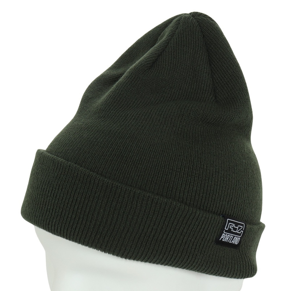 ライズ（RYZ）（メンズ、レディース）ニット帽 ベーシックカフワッチ RZ20ST23FW0020 GRN 防寒 フリーサイズ 緑