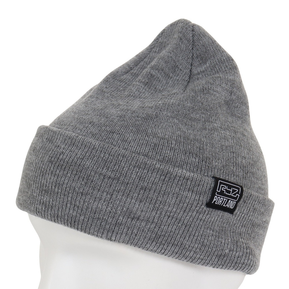 ライズ（RYZ）（メンズ、レディース）ニット帽 ベーシックカフワッチ RZ20ST23FW0020 GRY 防寒 フリーサイズ グレー