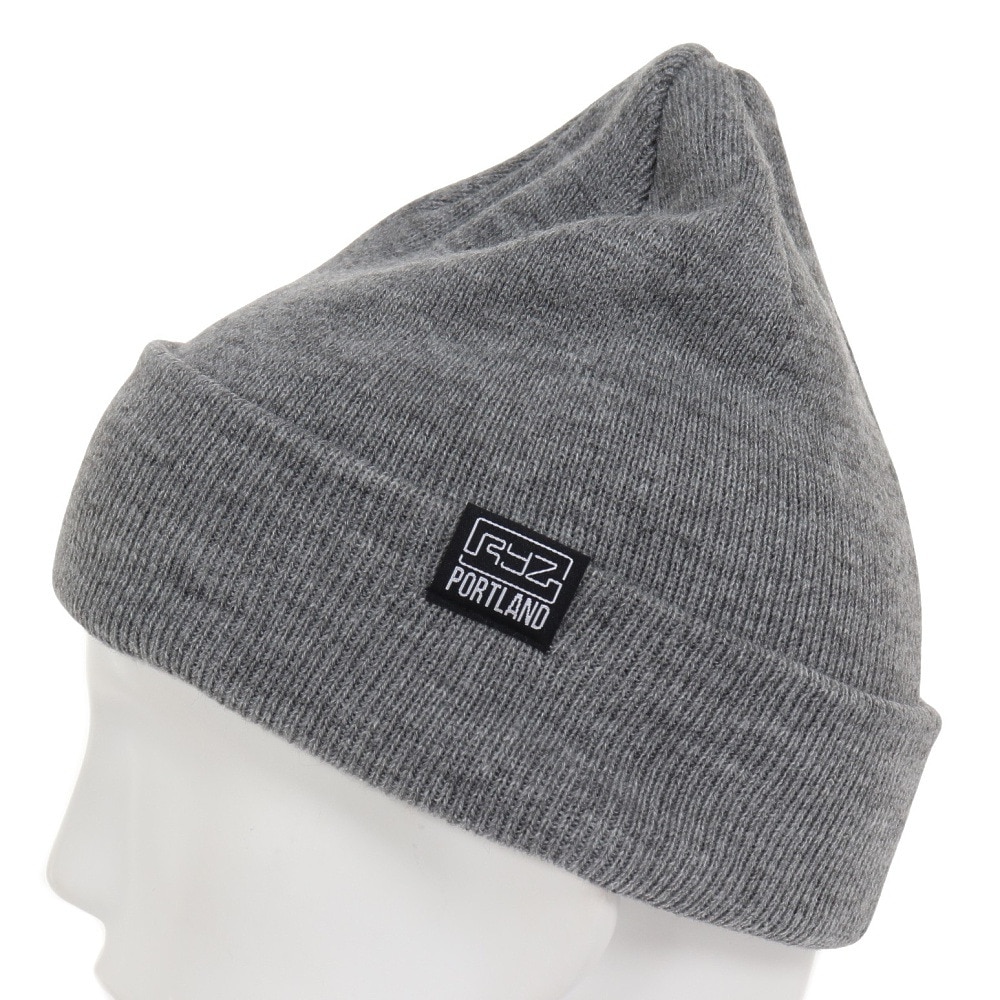 ライズ（RYZ）（メンズ、レディース）ニット帽 ベーシックカフワッチ RZ20ST23FW0020 GRY 防寒 フリーサイズ グレー
