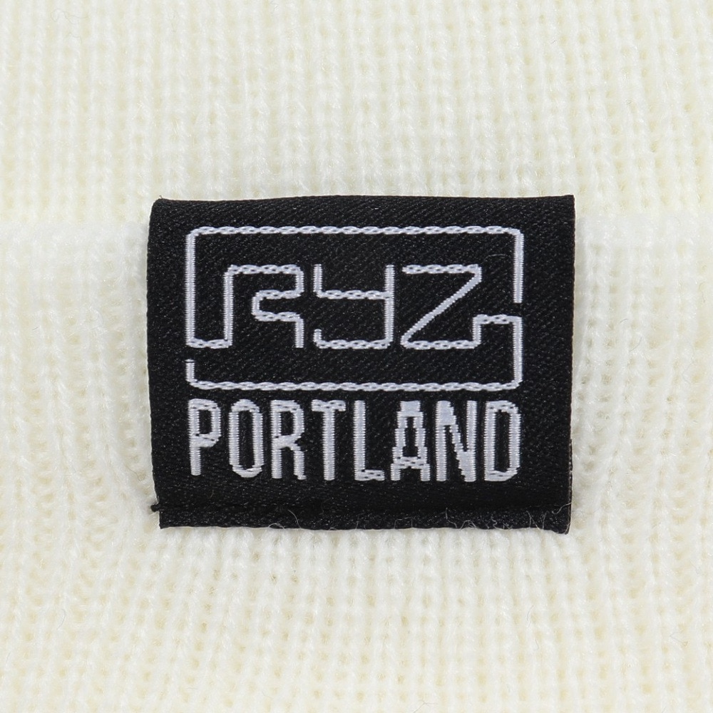 ライズ（RYZ）（メンズ、レディース）ニット帽 ベーシックカフワッチ RZ20ST23FW0020 WHT 防寒 フリーサイズ 白