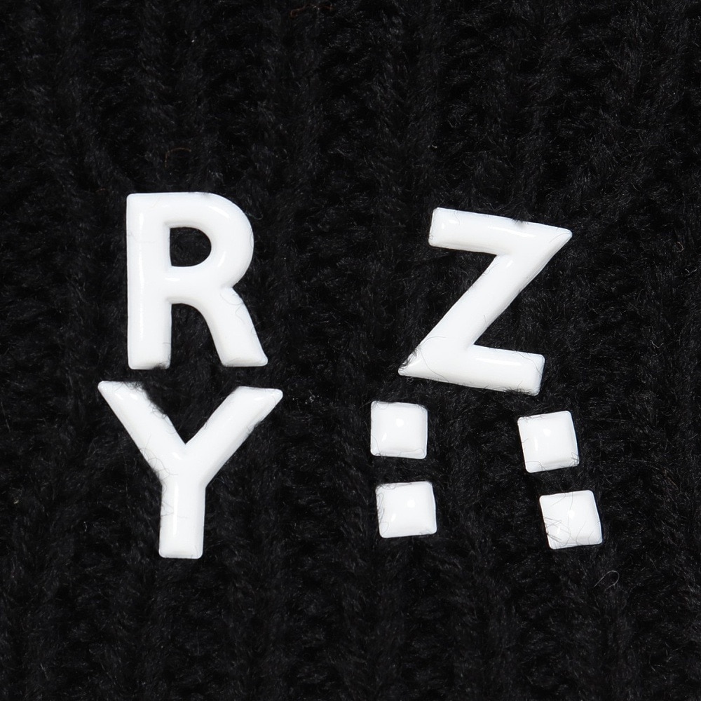 ライズ（RYZ）（メンズ、レディース）ニット帽 ボリュームカフワッチ RZ20ST23FW0021 BKXWH 防寒 フリーサイズ 黒