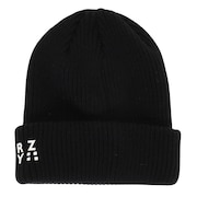 ライズ（RYZ）（メンズ、レディース）ニット帽 ボリュームカフワッチ RZ20ST23FW0021 BKXWH 防寒