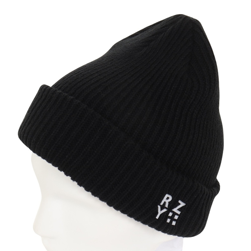 ライズ（RYZ）（メンズ、レディース）ニット帽 ボリュームカフワッチ RZ20ST23FW0021 BLK 防寒 フリーサイズ 黒