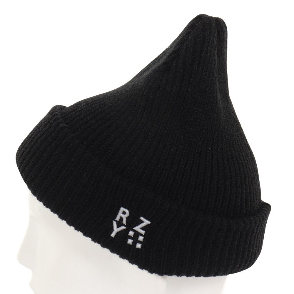 ライズ（RYZ）（メンズ、レディース）ニット帽 ボリュームカフワッチ RZ20ST23FW0021 BLK 防寒
