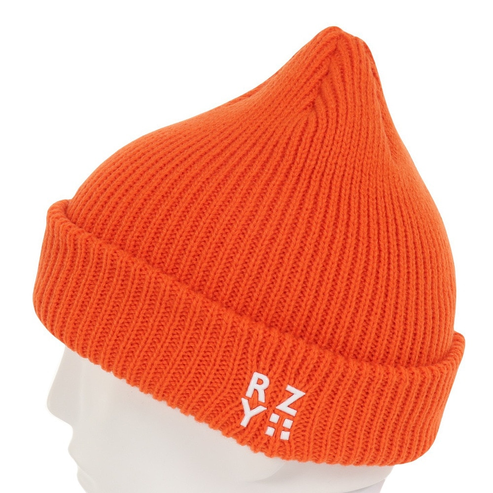 ライズ（RYZ）（メンズ、レディース）ニット帽 ボリュームカフワッチ RZ20ST23FW0021 ORG 防寒 フリーサイズ オレンジ