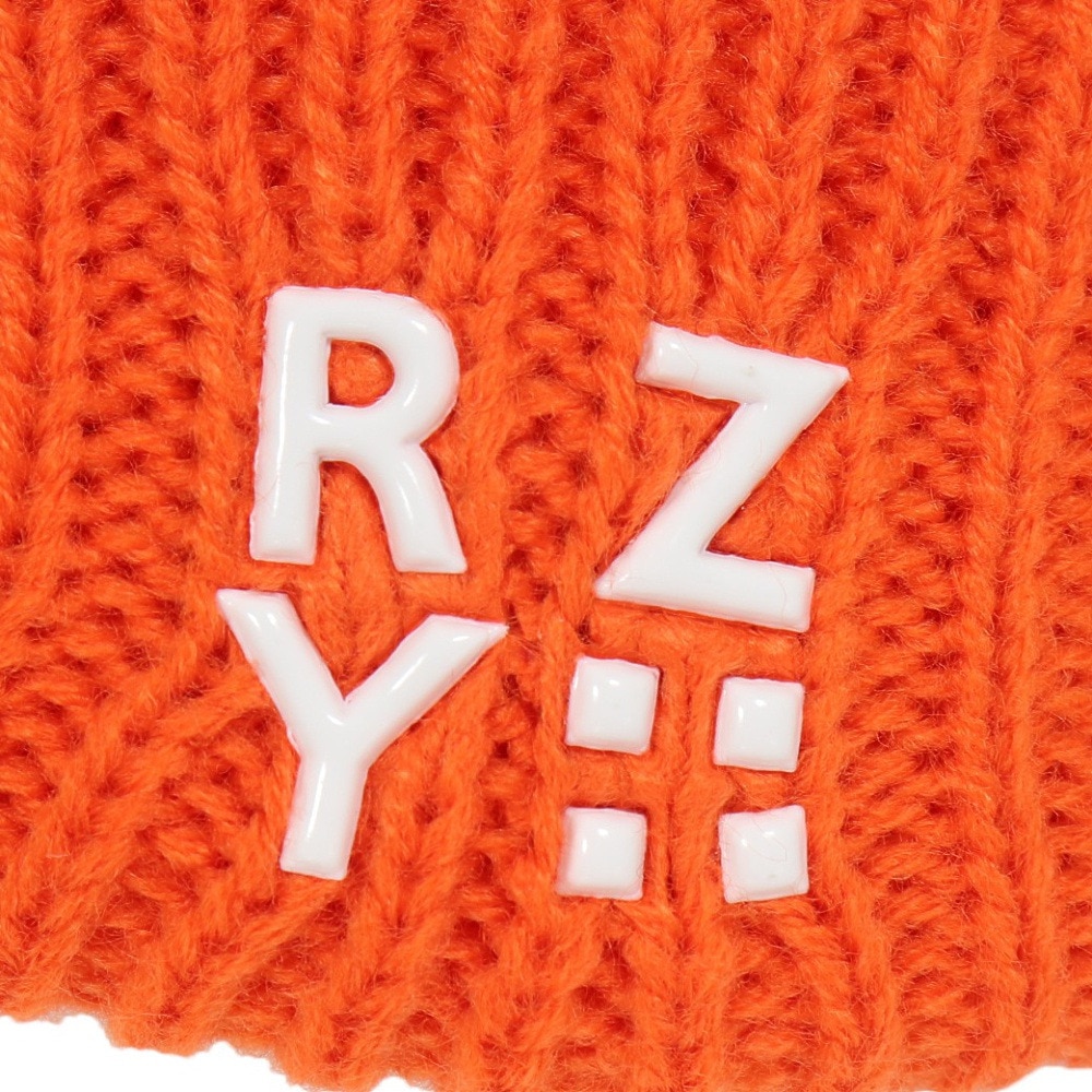 ライズ（RYZ）（メンズ、レディース）ニット帽 ボリュームカフワッチ RZ20ST23FW0021 ORG 防寒 フリーサイズ オレンジ