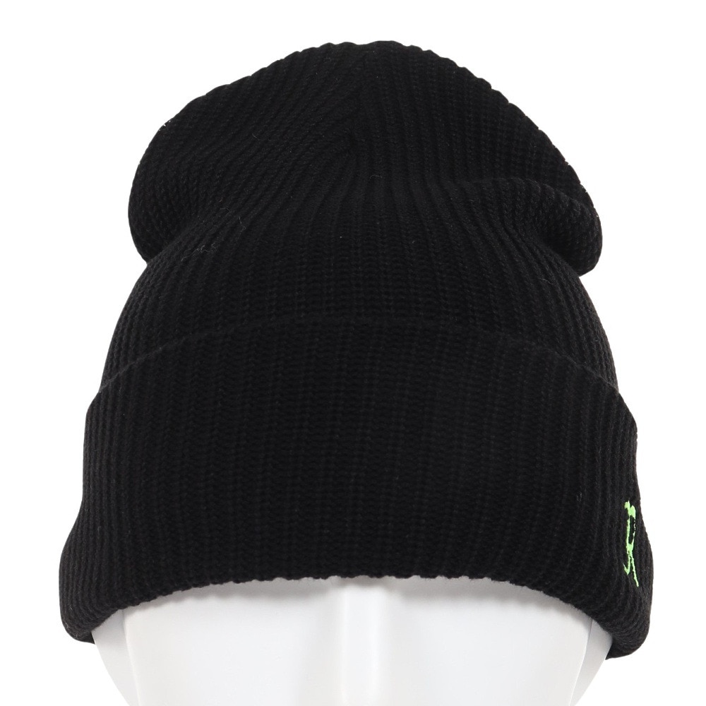 ライズ（RYZ）（メンズ）ニット帽 ブラックシリーズカフワッチ RZ20ST23FW0026 FGRN 防寒 黒 フリーサイズ