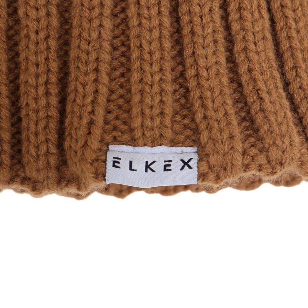 エルケクス（ELKEX）（メンズ）ニット帽 ケーブルカフワッチ EKM3FA0018 BEG 防寒 フリーサイズ