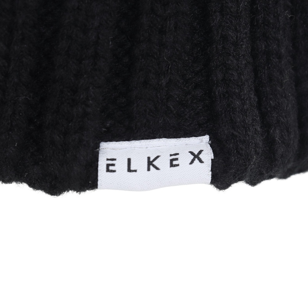 エルケクス（ELKEX）（メンズ）ニット帽 ケーブルカフワッチ EKM3FA0018 BLK 防寒