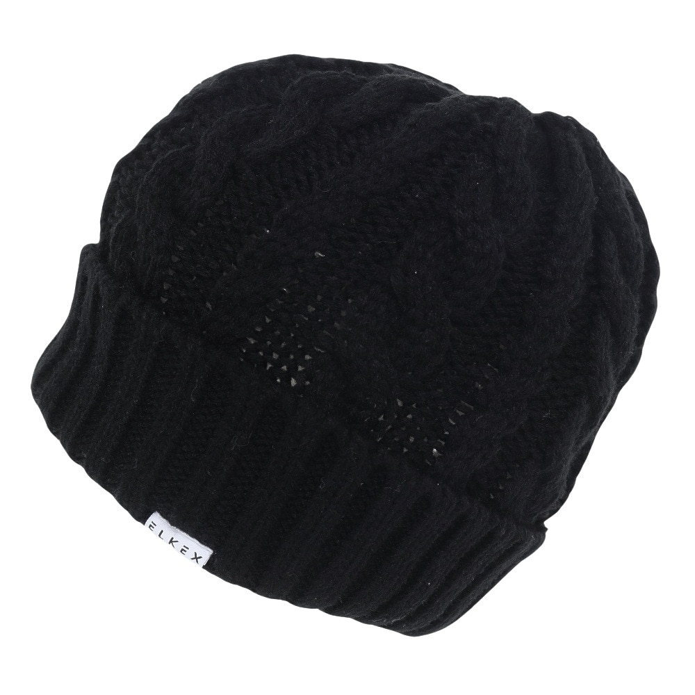 エルケクス（ELKEX）（メンズ）ニット帽 ケーブルカフワッチ EKM3FA0018 BLK 防寒