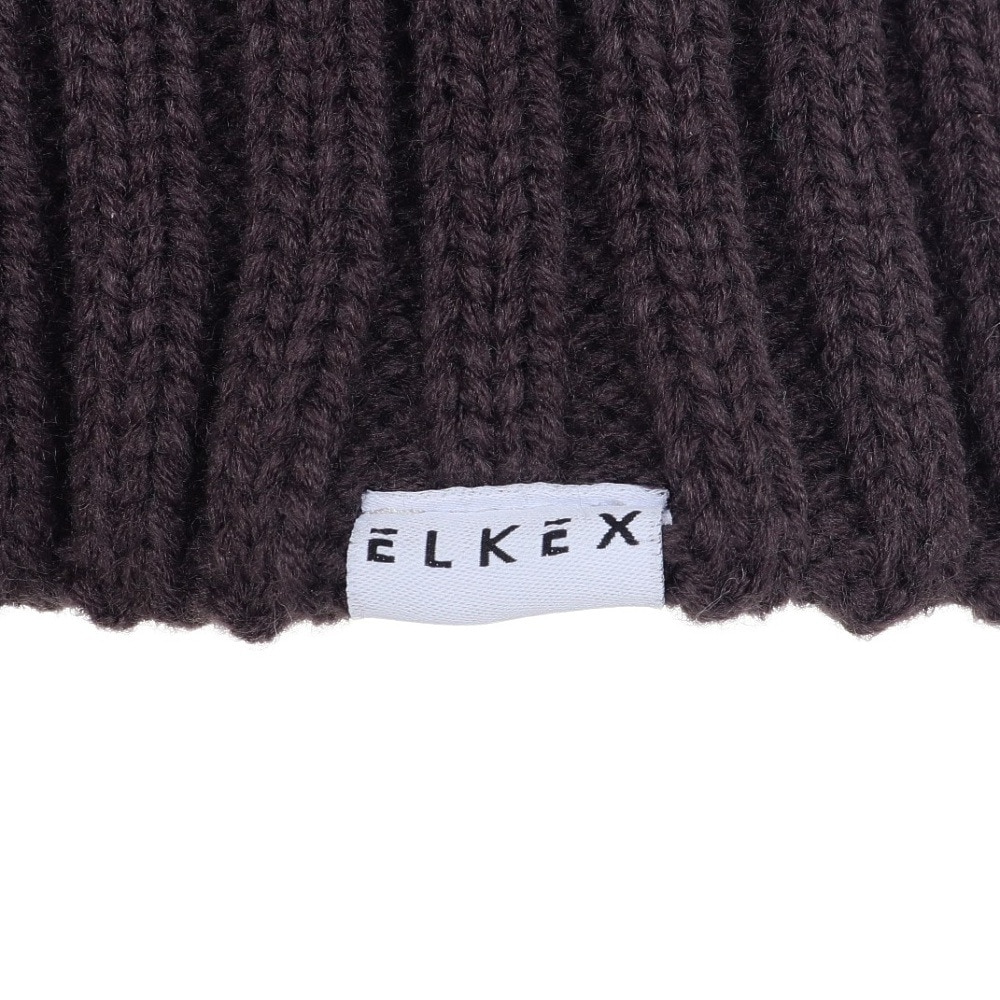 エルケクス（ELKEX）（メンズ）ニット帽 ケーブルカフワッチ EKM3FA0018 CGRY 防寒 フリーサイズ チャコールグレー