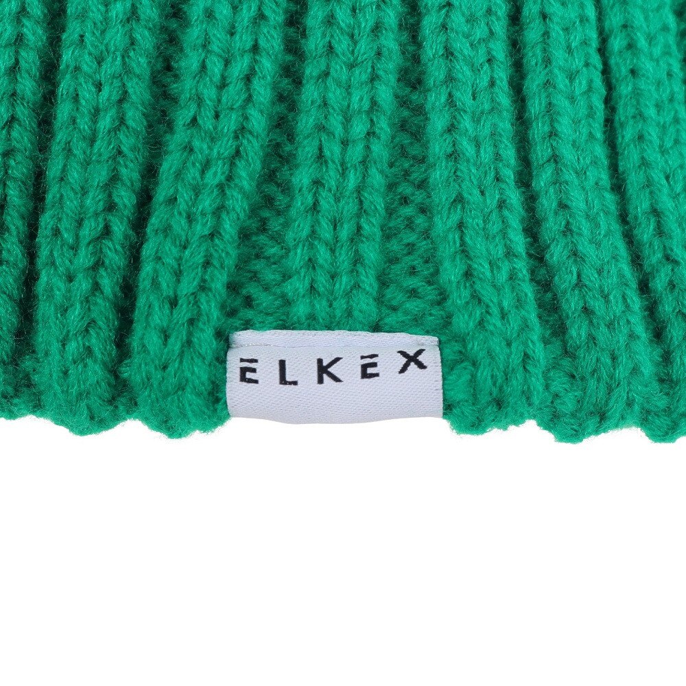 エルケクス（ELKEX）（メンズ）ニット帽 ケーブルカフワッチ EKM3FA0018 GRN 防寒 フリーサイズ 緑