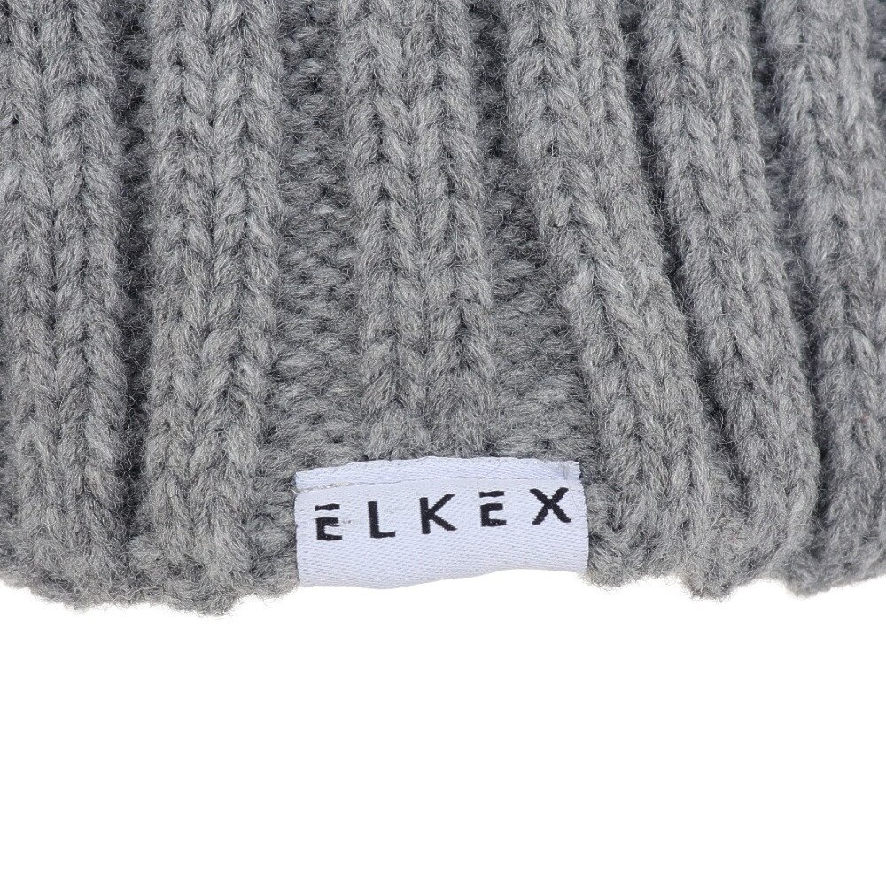 エルケクス（ELKEX）（メンズ）ニット帽 ケーブルカフワッチ EKM3FA0018 GRY 防寒 フリーサイズ グレー
