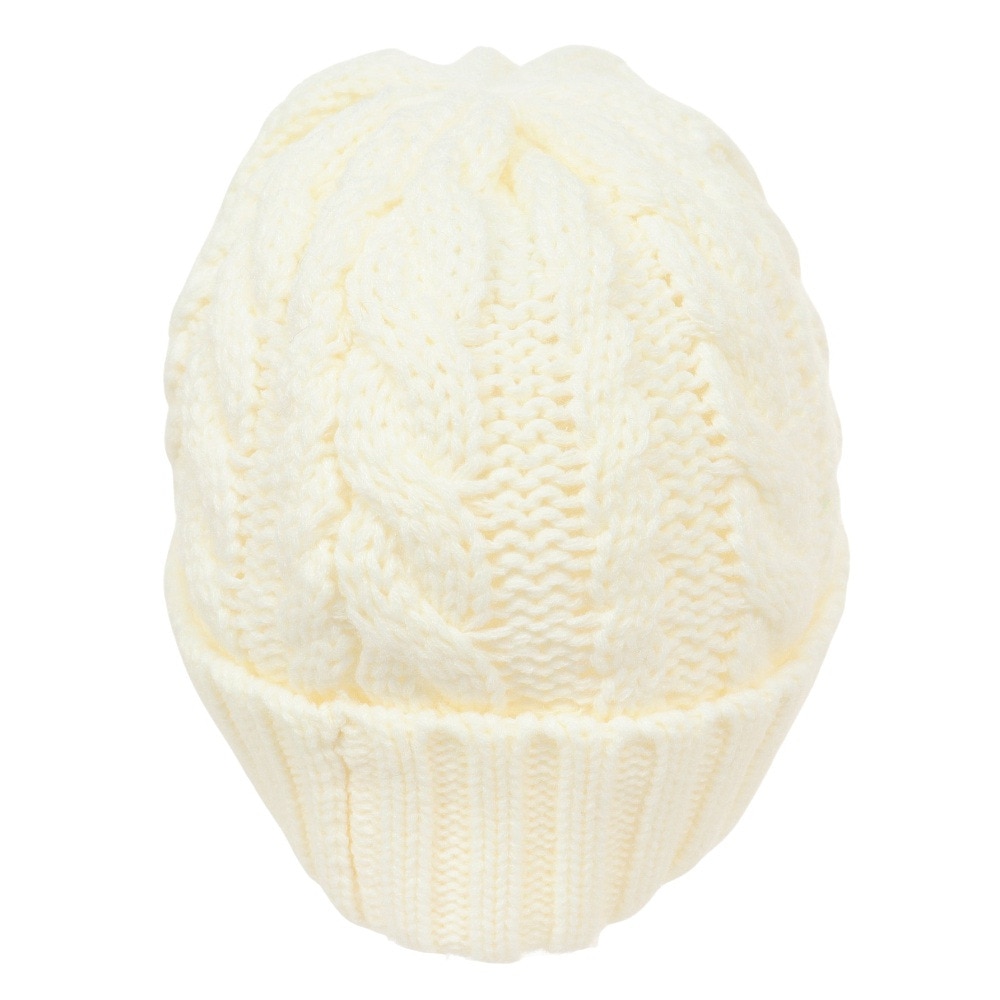 エルケクス（ELKEX）（メンズ）ニット帽 ケーブルカフワッチ EKM3FA0018 OWHT 防寒 フリーサイズ 白