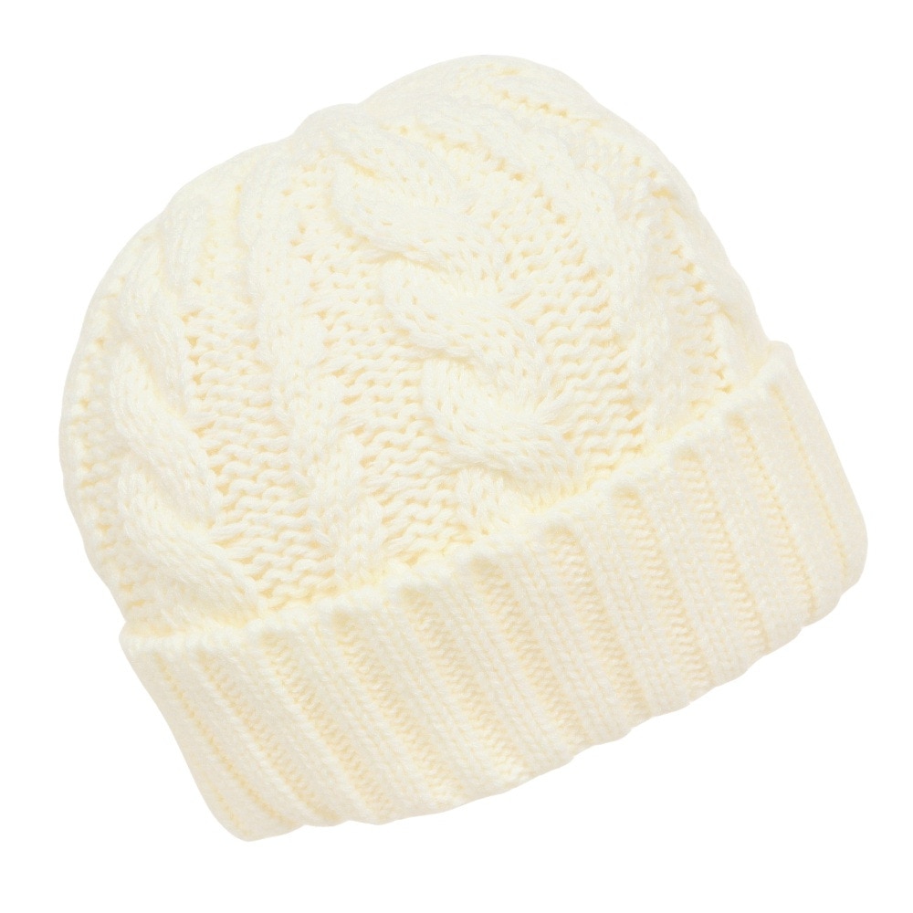 エルケクス（ELKEX）（メンズ）ニット帽 ケーブルカフワッチ EKM3FA0018 OWHT 防寒 フリーサイズ 白