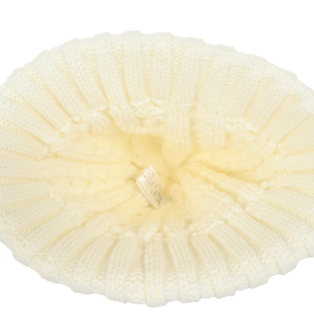 エルケクス（ELKEX）（メンズ）ニット帽 ケーブルカフワッチ EKM3FA0018 OWHT 防寒 フリーサイズ 白