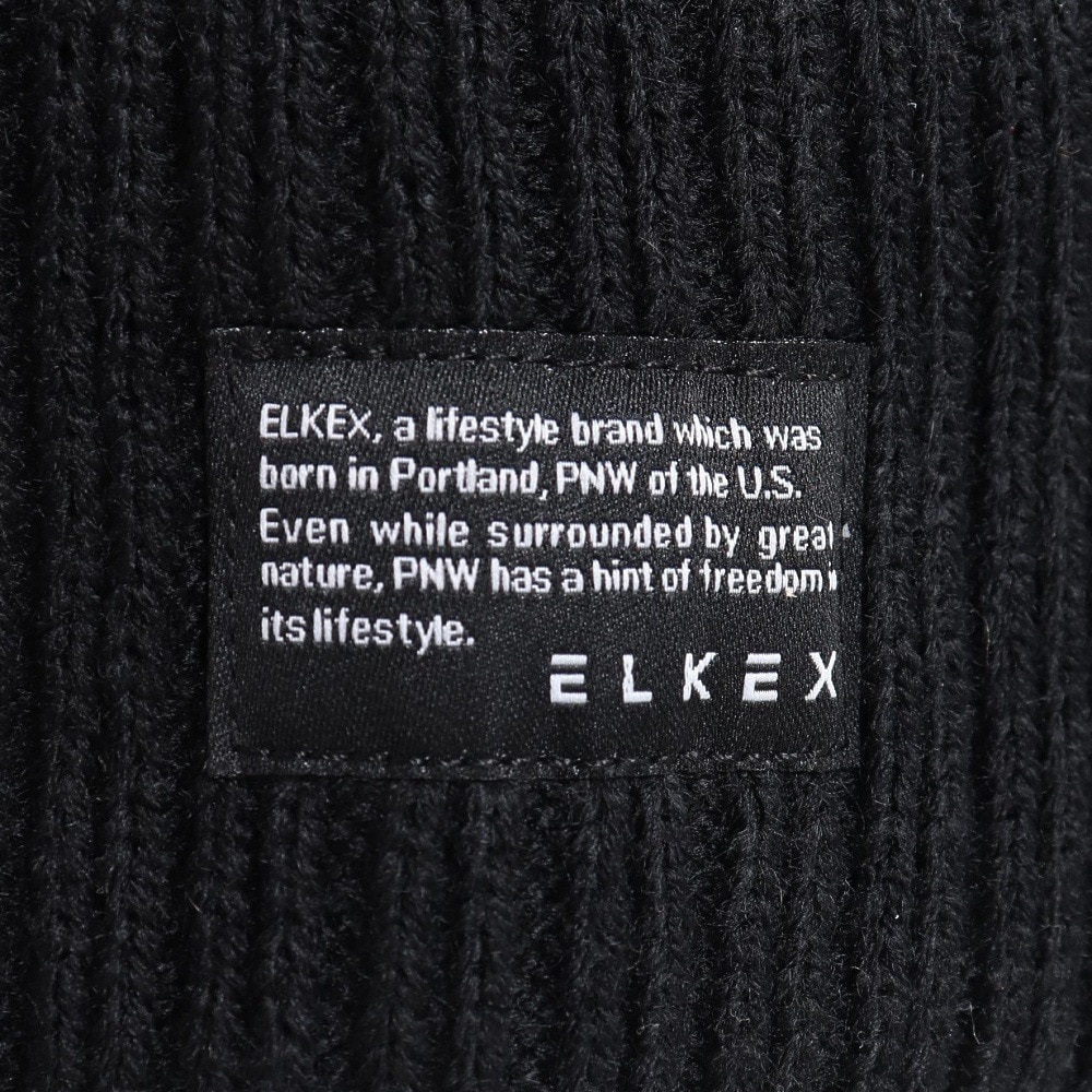 エルケクス（ELKEX）（メンズ）ニット帽 ボリュームカフワッチ EKM3FA0020 BLK 防寒 フリーサイズ 黒