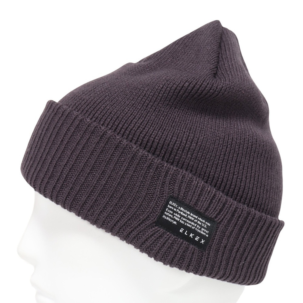 エルケクス（ELKEX）（メンズ）ニット帽 ボリュームカフワッチ EKM3FA0020 CGRY 防寒 フリーサイズ チャコールグレー
