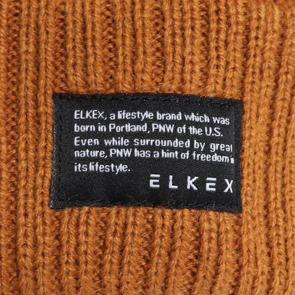 エルケクス（ELKEX）（メンズ）ニット帽 ボリュームカフワッチ EKM3FA0020 MST 防寒 フリーサイズ マスタード