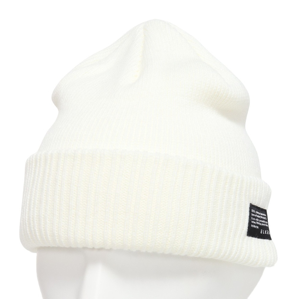 エルケクス（ELKEX）（メンズ）ニット帽 ボリュームカフワッチ EKM3FA0020 OWHT 防寒 フリーサイズ 白