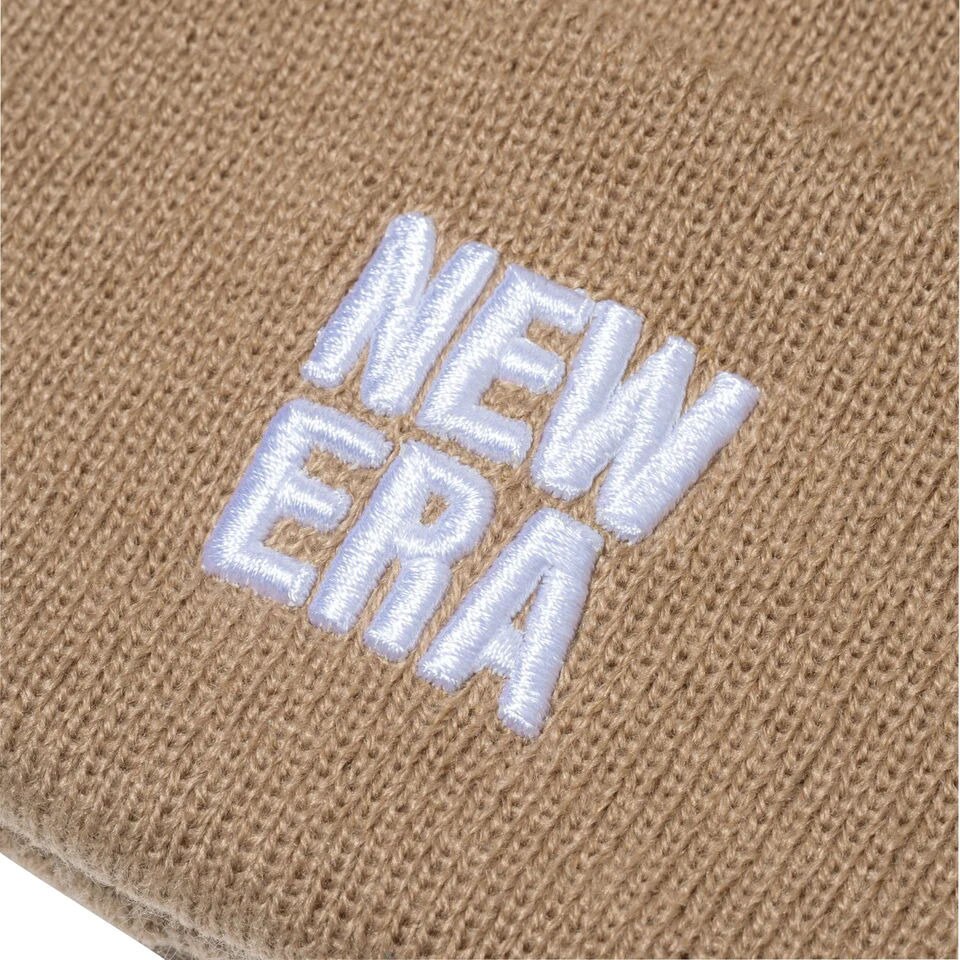 ニューエラ（NEW ERA）（メンズ、レディース）ニット帽 ベーシック カフニット スクエアロゴ 13751316