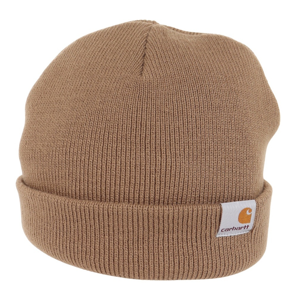 カーハート（CARHARTT）（メンズ）ニット帽 STRATUS HAT LOW I0257411CMXX23FW 防寒 ベージュ