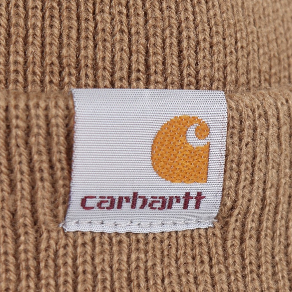 カーハート（CARHARTT）（メンズ）ニット帽 STRATUS HAT LOW I0257411CMXX23FW 防寒 ベージュ