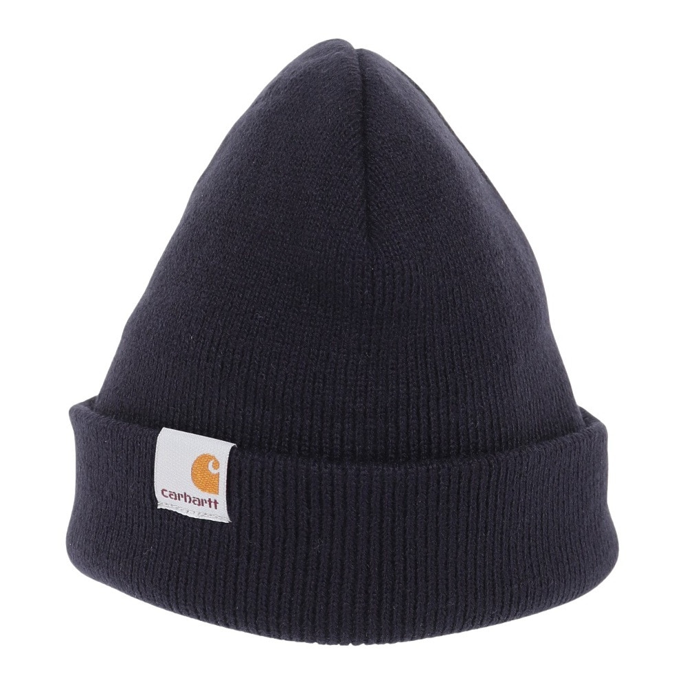 カーハート（CARHARTT）（メンズ）ニット帽 STRATUS HAT LOW I0257411CXX23FW 防寒 紺