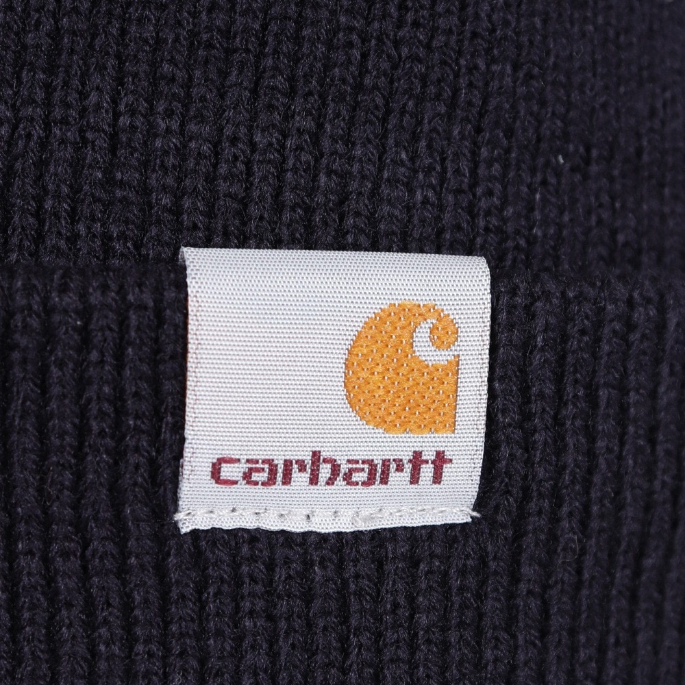 カーハート（CARHARTT）（メンズ）ニット帽 STRATUS HAT LOW I0257411CXX23FW 防寒 紺