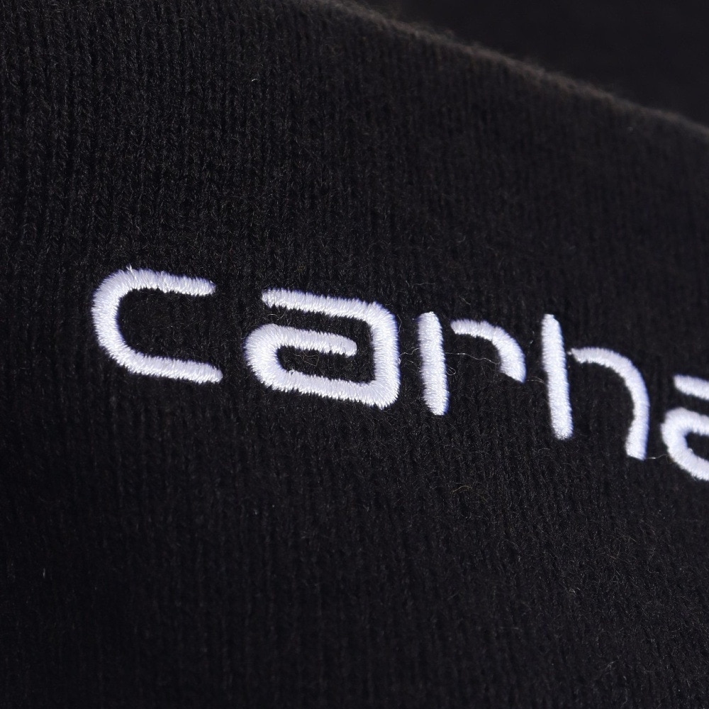 カーハート（CARHARTT）（メンズ）ニット帽 SCRIPT ビーニー I0308840D2XX23FW 防寒 フリーサイズ 黒