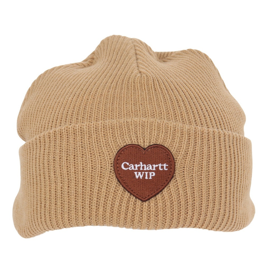 カーハート（CARHARTT）（メンズ、レディース）ニット帽 HEART PATCH ビーニー I03222607EXX23FW 防寒
