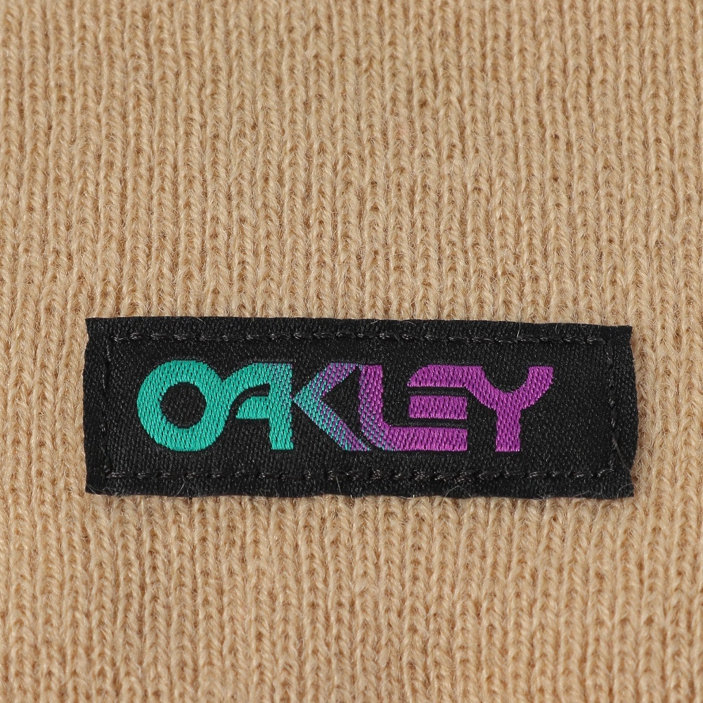 オークリー（OAKLEY）（メンズ）ニット帽 B1B Gradient Patch ビーニー FOS900707-31R 防寒 フリーサイズ ベージュ