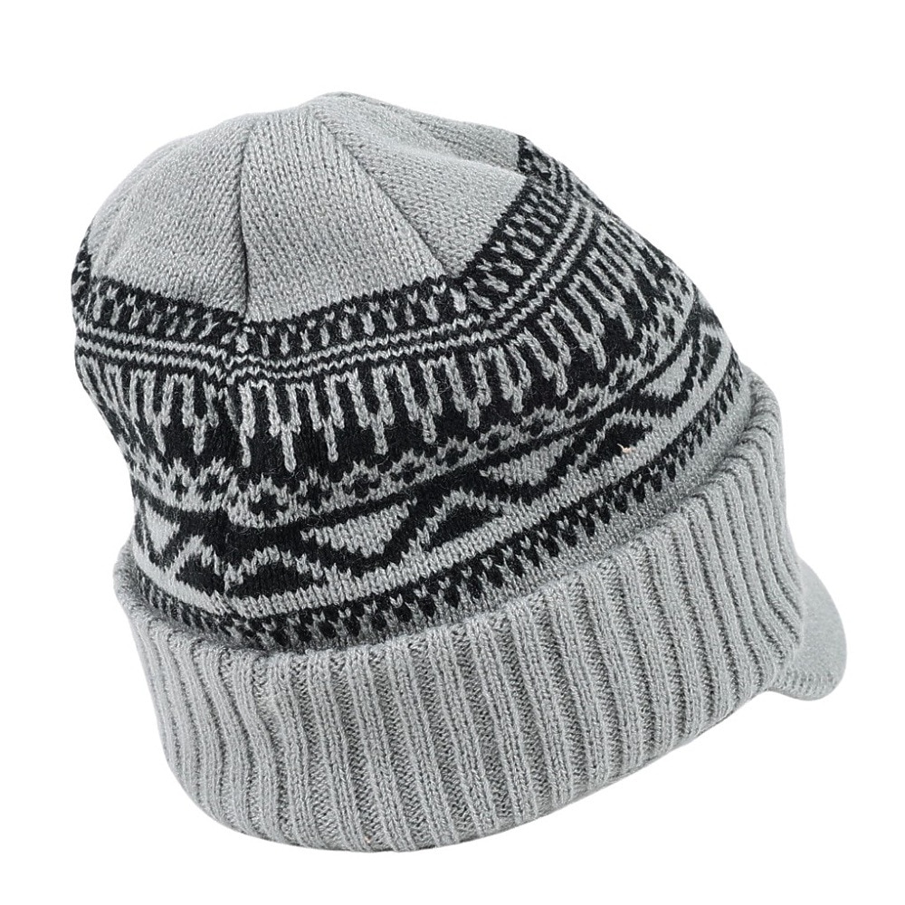 エアボーン（ARBN）（メンズ）ニット帽 ワークニットキャップ AR23FW-CAP001KHK フリーサイズ つば付き グレー