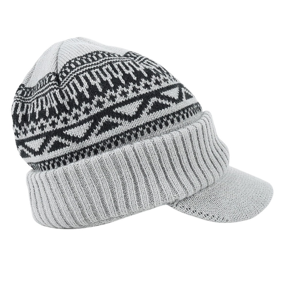 エアボーン（ARBN）（メンズ）ニット帽 ワークニットキャップ AR23FW-CAP001KHK フリーサイズ つば付き グレー