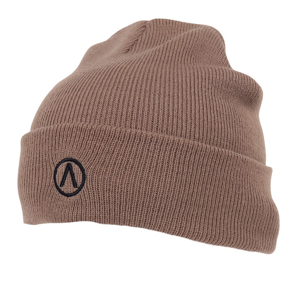 エアボーン（ARBN）（メンズ）ニット帽 EMB ニットキャップ AR23FW-CAP002BEG フリーサイズ 防寒 ベージュ