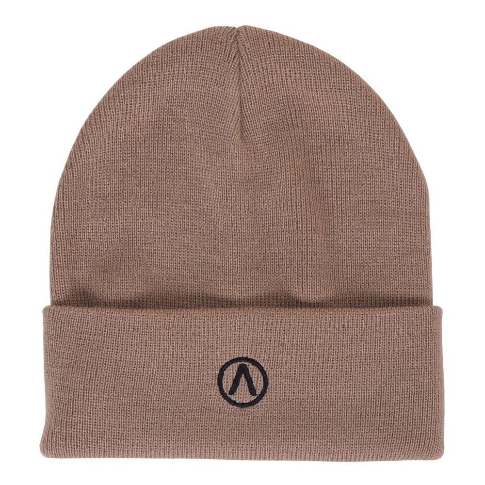 エアボーン（ARBN）（メンズ）ニット帽 EMB ニットキャップ AR23FW-CAP002BEG フリーサイズ 防寒 ベージュ