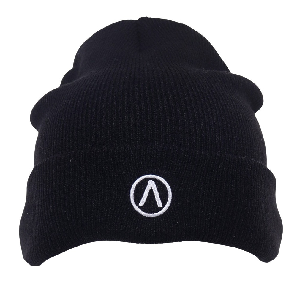 エアボーン（ARBN）（メンズ）ニット帽 EMB ニットキャップ AR23FW-CAP002BLK フリーサイズ 防寒