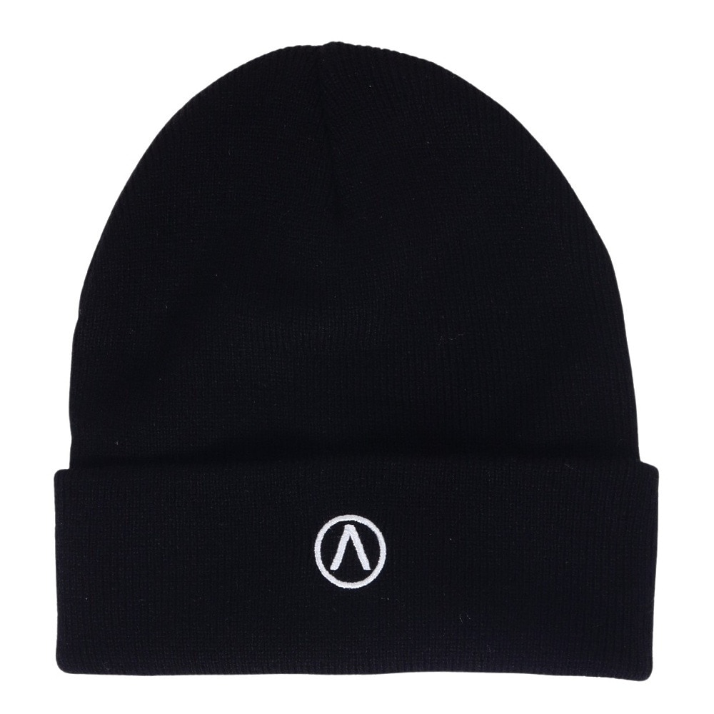エアボーン（ARBN）（メンズ）ニット帽 EMB ニットキャップ AR23FW-CAP002BLK フリーサイズ 防寒