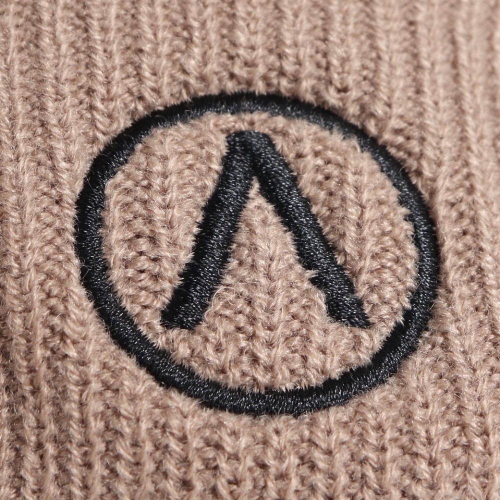 エアボーン（ARBN）（メンズ）EMB ニットキャップ ビーニー AR23FW-CAP003BEG ニット帽 フリーサイズ ベージュ