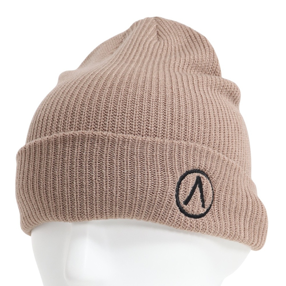 エアボーン（ARBN）（メンズ）EMB ニットキャップ ビーニー AR23FW-CAP003BEG ニット帽 フリーサイズ ベージュ