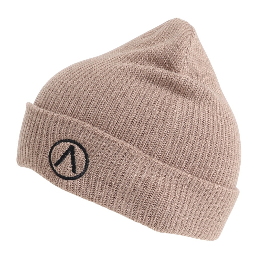 エアボーン（ARBN）（メンズ）EMB ニットキャップ ビーニー AR23FW-CAP003BEG ニット帽 フリーサイズ ベージュ
