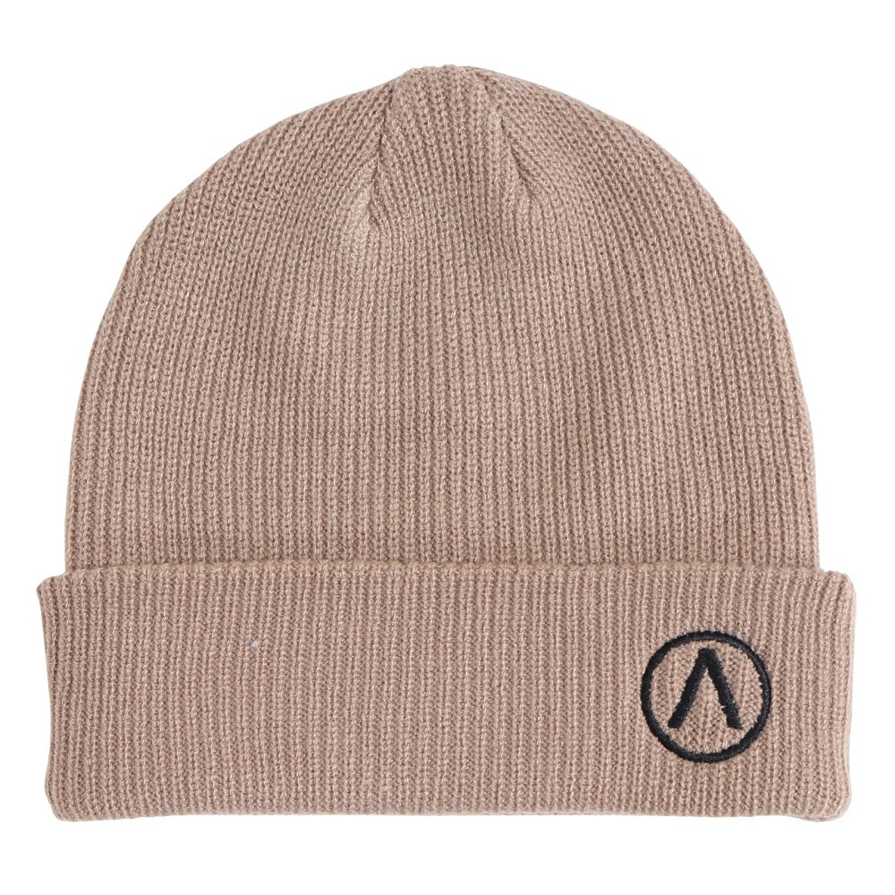 エアボーン（ARBN）（メンズ）EMB ニットキャップ ビーニー AR23FW-CAP003BEG ニット帽 フリーサイズ ベージュ
