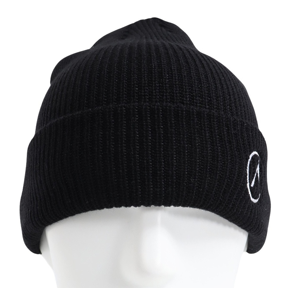 エアボーン（ARBN）（メンズ）EMB ニットキャップ ビーニー AR23FW-CAP003BLK ニット帽 フリーサイズ 黒