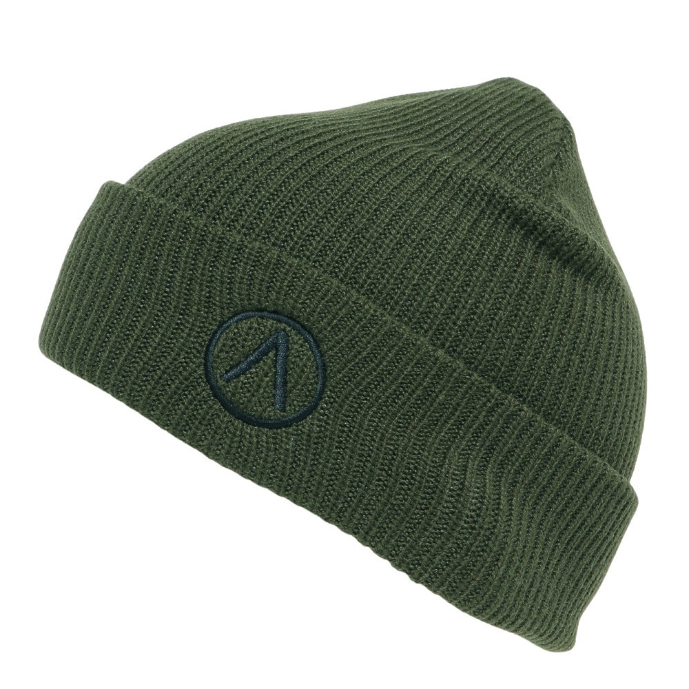 エアボーン（ARBN）（メンズ）EMB ニットキャップ ビーニー AR23FW-CAP003KHK ニット帽 フリーサイズ カーキ