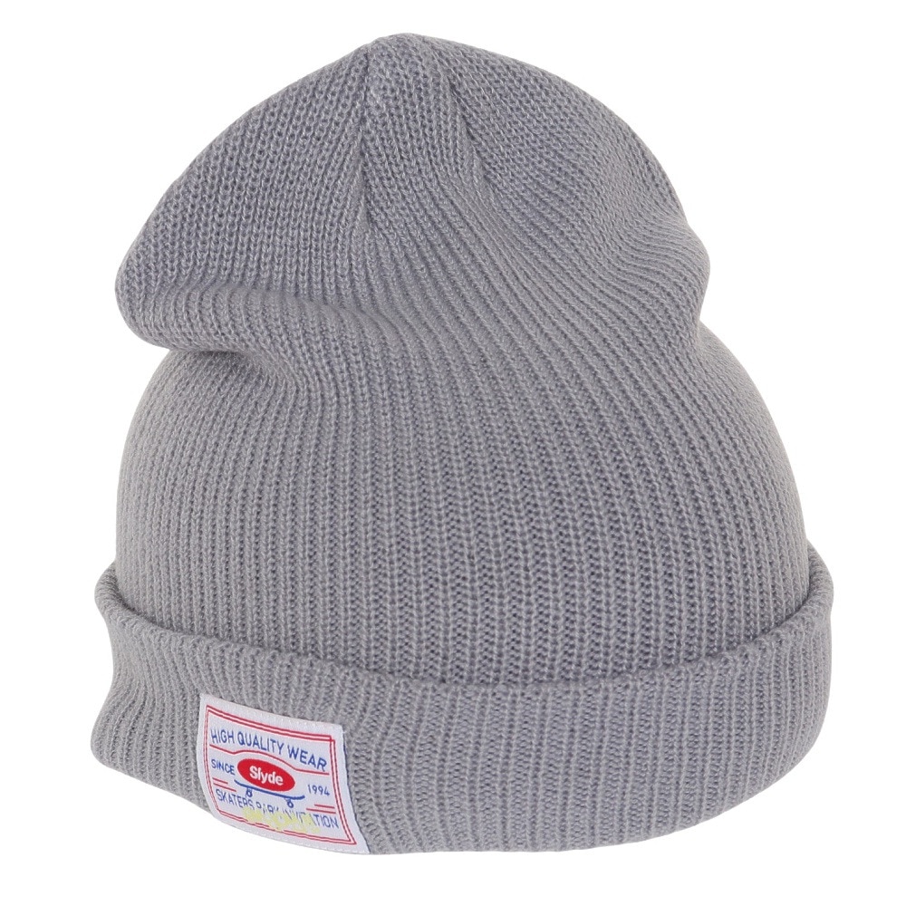 スライド（SLYDE）（メンズ、レディース）ニット帽 ニット ビーニー SL23FW-HAT002GRY グレー 防寒 フリーサイズ