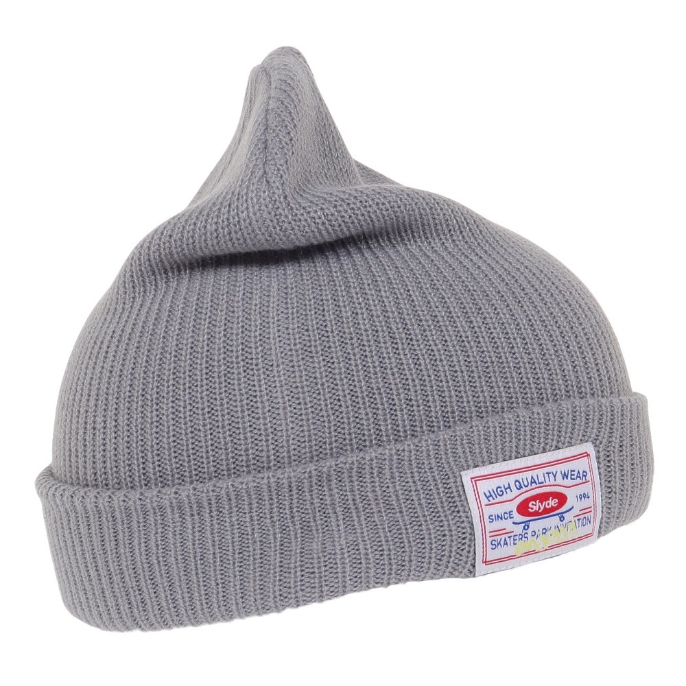 スライド（SLYDE）（メンズ、レディース）ニット帽 ニット ビーニー SL23FW-HAT002GRY グレー 防寒 フリーサイズ