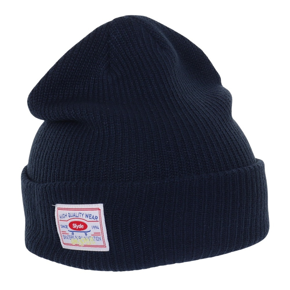 スライド（SLYDE）（メンズ、レディース）ニット帽 ニット ビーニー SL23FW-HAT002IBLU 青 防寒 フリーサイズ