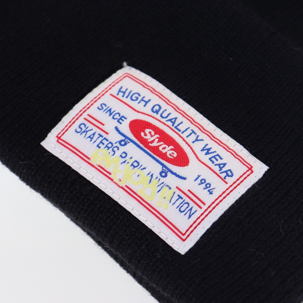 スライド（SLYDE）（メンズ、レディース）ニット帽 ユニホーム ビーニー SL23FW-HAT004BLK ユニセックス フリーサイズ 黒