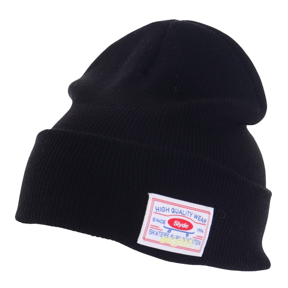 スライド（SLYDE）（メンズ、レディース）ニット帽 ユニホーム ビーニー SL23FW-HAT004BLK ユニセックス フリーサイズ 黒
